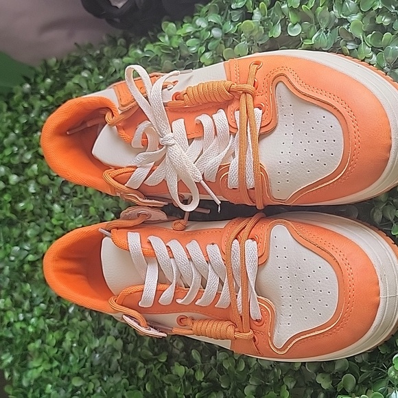 Liliana Orange and Cream Sneakers - Picture 2 of 6